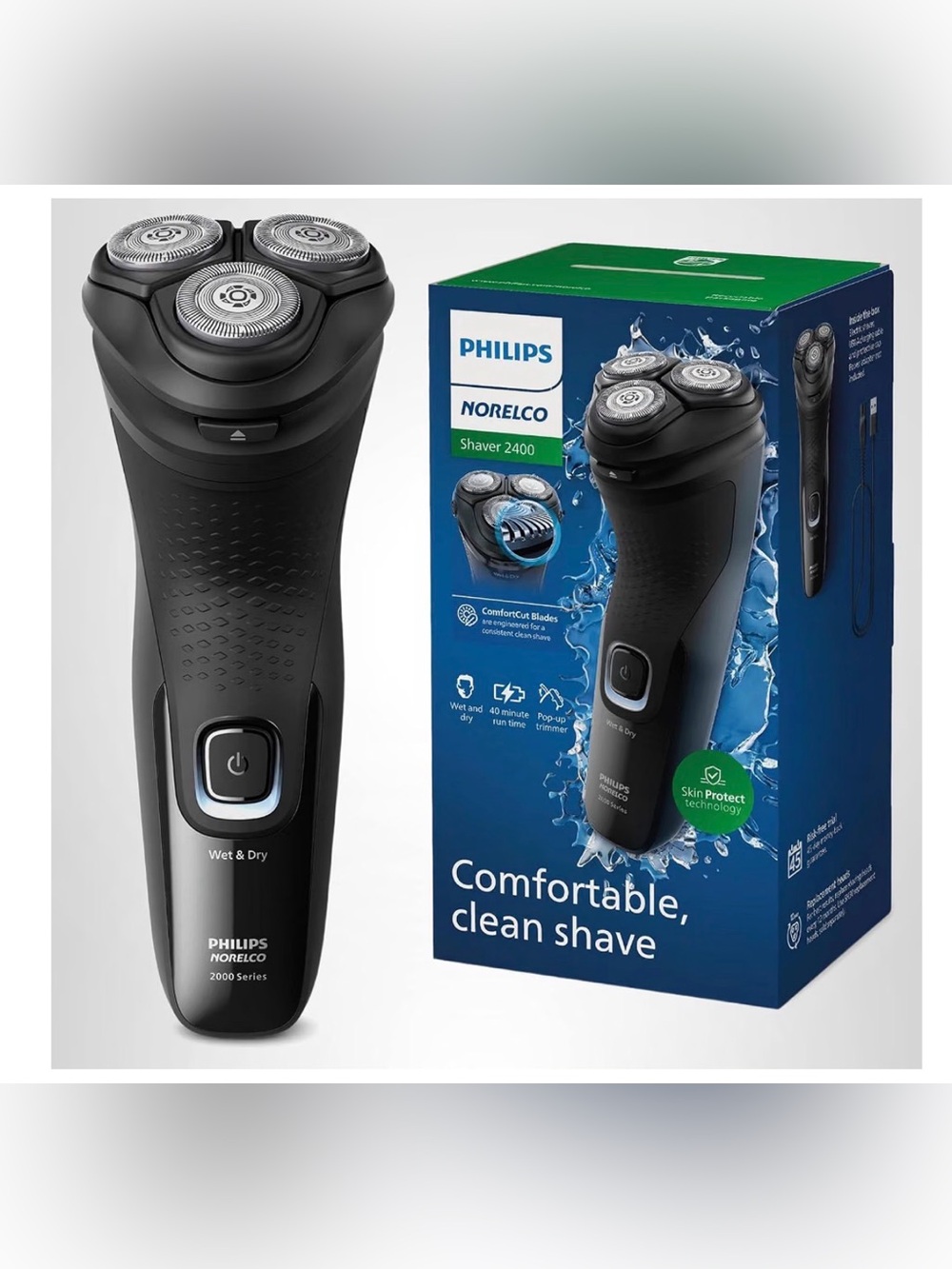 Philips Norelco Black Electric Rotary Shaver